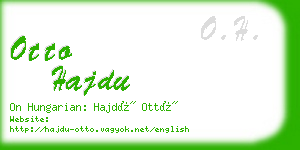 otto hajdu business card